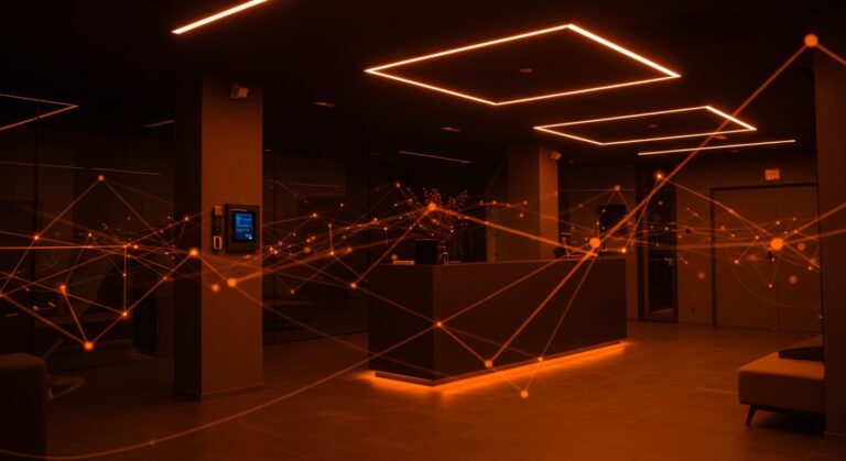 Automatización inteligente KNX en hotel Mezquita Center para eficiencia energética y experiencia de huésped mejorada.