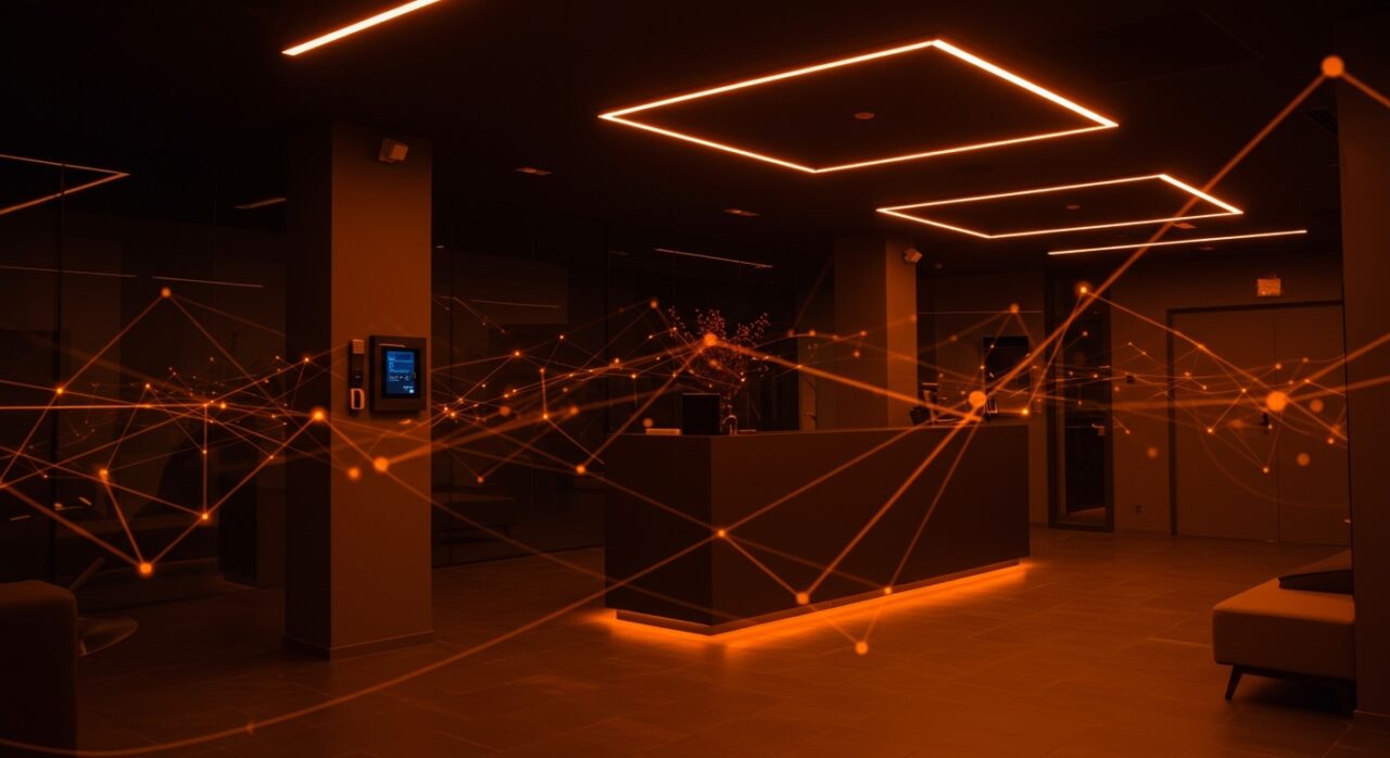 Automatización inteligente KNX en hotel Mezquita Center para eficiencia energética y experiencia de huésped mejorada.