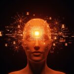 Avatar digital hiperrealista con inteligencia artificial y elementos holográficos representando la competencia de Big Tech por avatares digitales en LATAM.