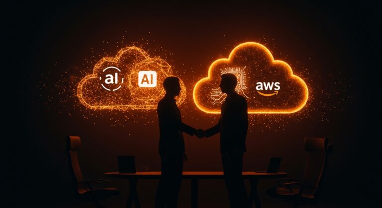 Acuerdo AWS y OpenAI finaliza exclusividad de Microsoft Azure con representación visual de modelos IA en cloud para startups de inteligencia artificial.