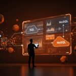 Comparativa visual entre bases de datos SQL y NoSQL para founders en startups con enfoque en infraestructura digital y tecnología.