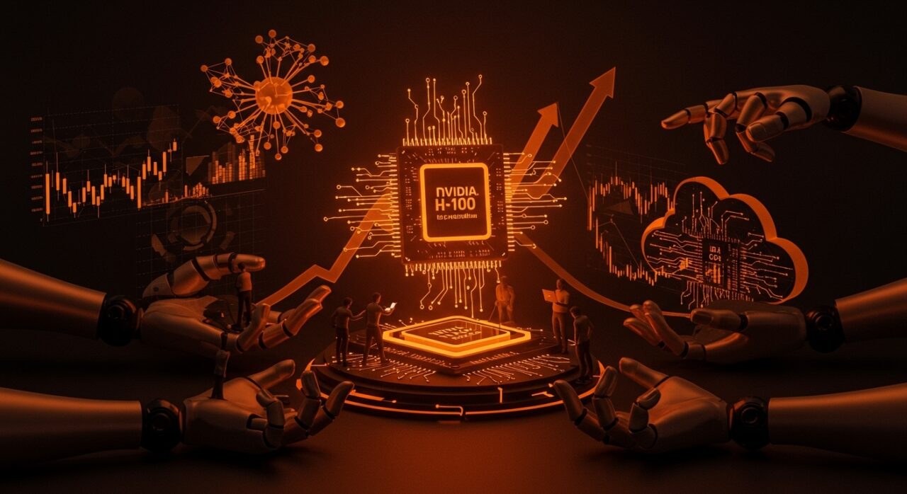 Alquiler de GPUs NVIDIA H100 y aumento de precios en la nube por Big Tech, estrategia para startups en cómputo IA.