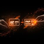 Ilustración digital que representa pagos digitales B2B automatizados entre grandes proveedores y pymes, destacando la plataforma BILL Supplier Payments Plus y la agilización de cobros para SMB sin cuenta previa.