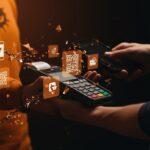 Comercio digital enfrentando riesgos de fraude en pagos inmediatos con tecnología Bre-B y métodos como APP y códigos QR en Colombia.