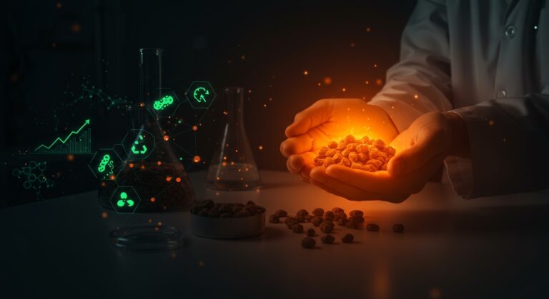 Transformación de guano de gallina en biofertilizante carbono negativo por startup cleantech argentina Caligenia.