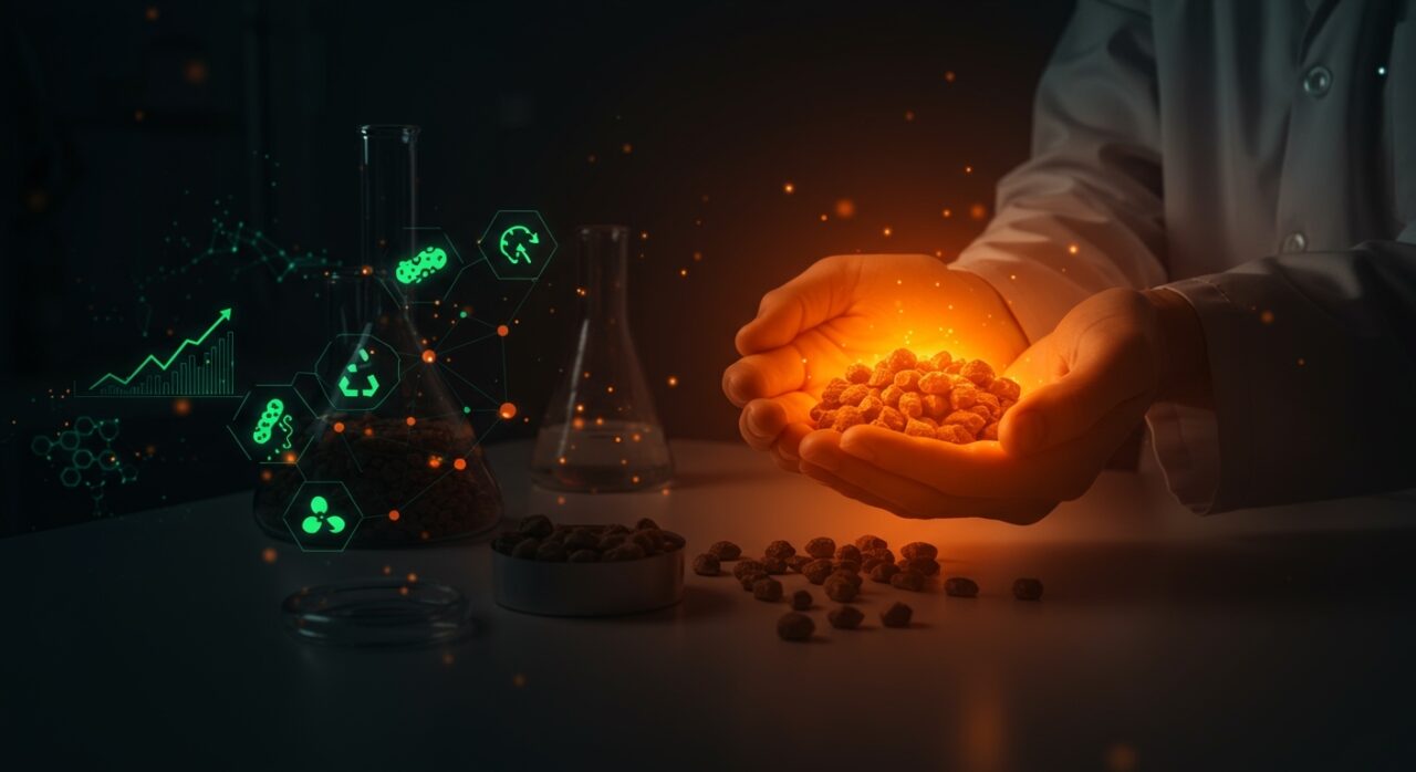 Transformación de guano de gallina en biofertilizante carbono negativo por startup cleantech argentina Caligenia.