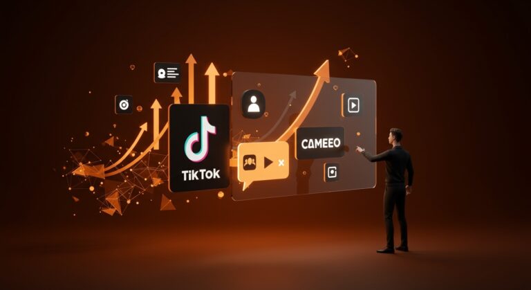 Integración de Cameo y TikTok para crecimiento en SaaS mediante videos personalizados y marketing digital.
