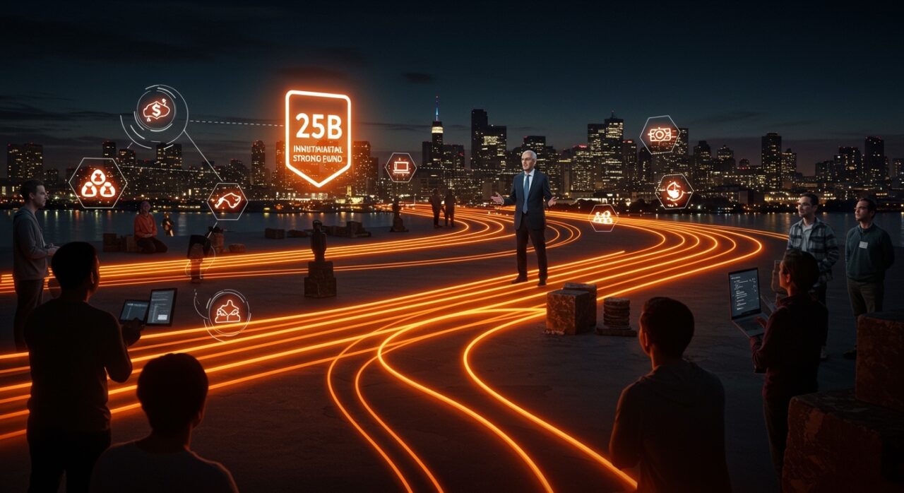 Mark Carney anunciando el fondo soberano Canada Strong Fund de 25 mil millones para startups y proyectos en Canadá.