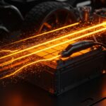 Batería LFP CATL Shenxing cargando rápidamente, representando tecnología de carga rápida y movilidad eléctrica avanzada.