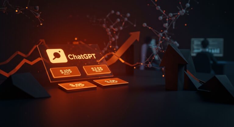 Botones clicables con costo de $3-5 en ChatGPT y emprendedores analizando impacto en SEO orgánico y monetización IA.