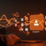 Integración de ChatGPT con Spotify, Uber y Canva en un sistema operativo conversacional de IA para automatización de apps en 2026.