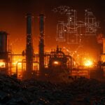 Fábrica futurista en China que convierte carbón en plástico usando tecnología Fischer-Tropsch, destacando impacto geopolítico y climático.