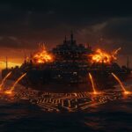 Isla flotante tecnológica de China diseñada para exploración marina y defensa con innovación en ingeniería avanzada y resistencia a explosiones nucleares.