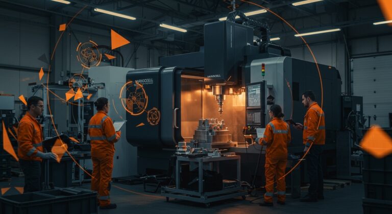 Demostración de automatización industrial y mecanizado avanzado en Chiron Group Open House 2026 con tecnología CNC y Variocell System.