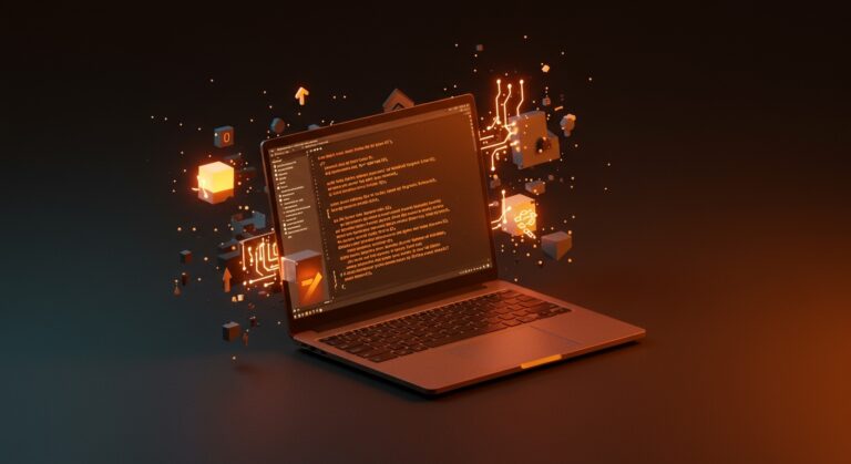 Interfaz visual de un compilador C portable y rápido, destacando prototipado ágil en entornos técnicos y herramientas de Dyne.org.