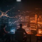 Fundadores tech analizando alternativas de inteligencia artificial y precios reales de Claude Code para startups hispanas con presupuesto limitado.