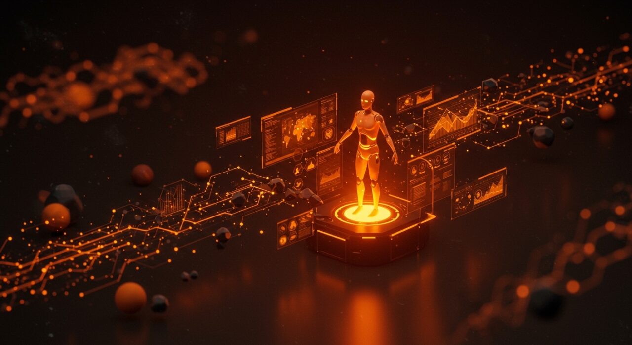 Claude Managed Agents de Anthropic mostrando despliegue rápido y control en IA para startups con metáforas visuales de vendor lock-in y orquestación empresarial.