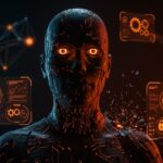 Claude Mythos de Anthropic representado como una IA poderosa y oculta con riesgos de ciberseguridad y automatización ofensiva.