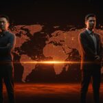 Fusión de startups de IA empresarial Cohere y Aleph Alpha simbolizando la consolidación y el crecimiento en inteligencia artificial B2B.