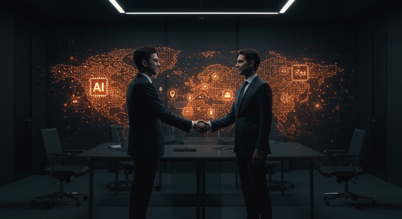 Fusión de Cohere y Aleph Alpha en IA europea mostrando alianza estratégica para startups de inteligencia artificial en España y LATAM.