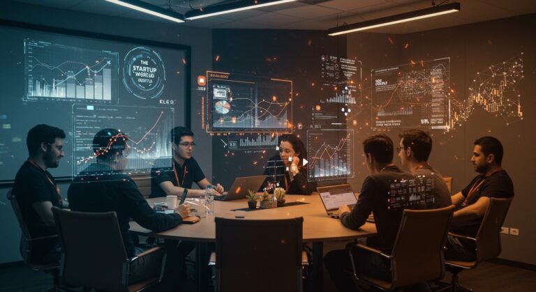 Startup fintech colaborando en Chile para la convocatoria del Startup World Cup, conectando con Silicon Valley e innovación en inteligencia artificial.