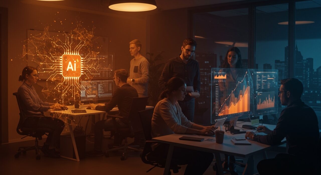 Equipo tech en Berlín colaborando en IA y crecimiento para startup Telli, convocatoria YC F24 enfocada en empleo tecnológico.