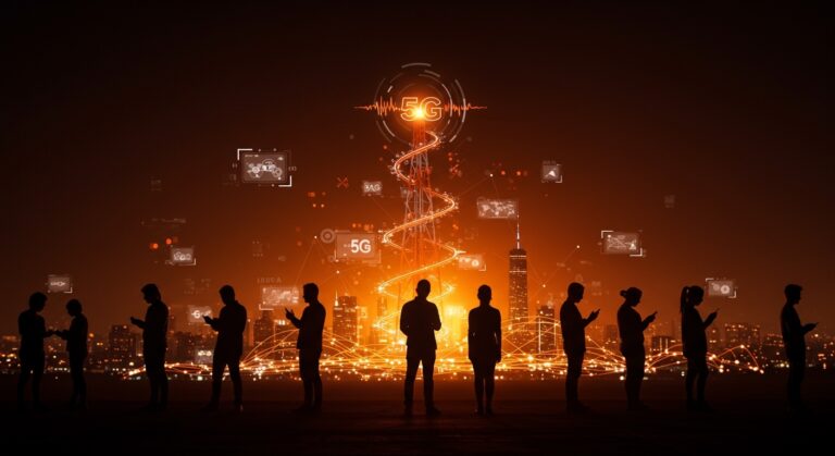 Garantía de datos móviles básicos en Corea del Sur mostrando inclusión digital y avance en telecomunicaciones con 5G e IA.