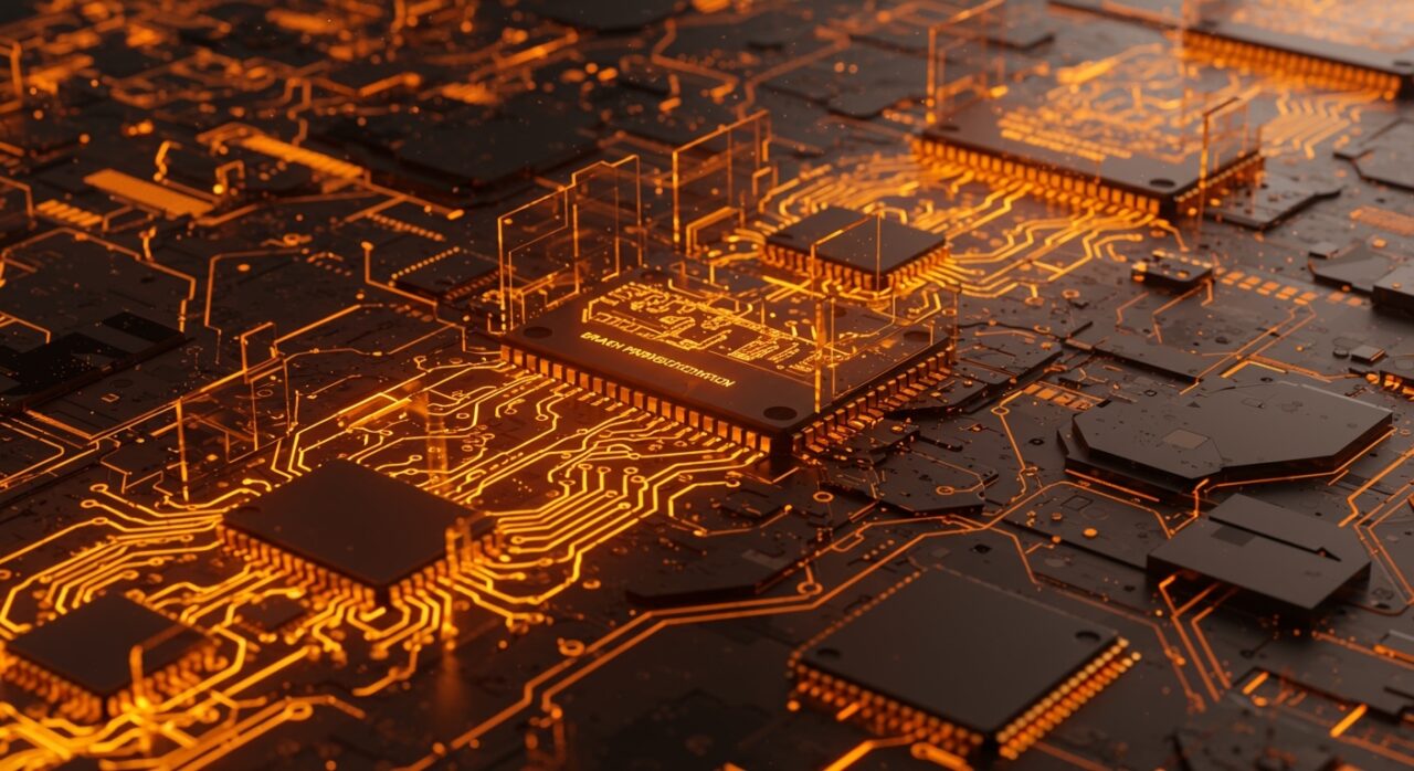 Representación visual de CPU pipelining con enfoque en branch prediction y optimización de hardware para startups tecnológicas.