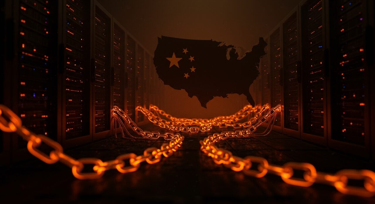 Crisis de centros de datos en EEUU para inteligencia artificial 2026, mostrando la restricción energética y dependencia tecnológica de China.
