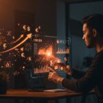 Imagen representativa de CRM automatizado con inteligencia artificial en startups de LATAM, mostrando datos comerciales convertidos en ventas reales.