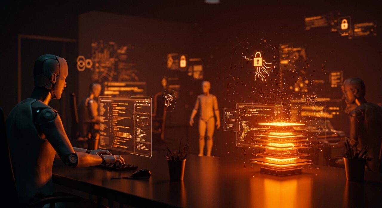 Agentes de desarrollo e IA aplicada unificados en entornos seguros y automatizados para equipos técnicos y startups.