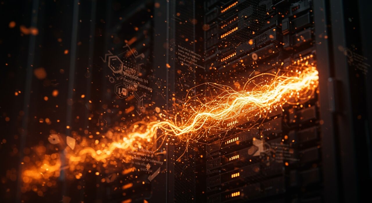 Imagen que representa a DeepSeek V4 con 1,6T parámetros y contexto de 1 millón tokens, destacando la eficiencia en costos y tecnología AI aplicada para startups tech.