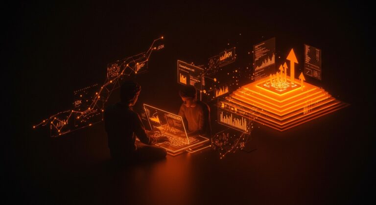 Founder utilizando la API DeepSeek V4 compatible con OpenAI, destacando eficiencia en costos y modelos de IA avanzados para integración tecnológica.