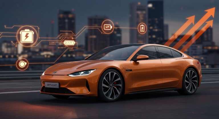 Denza Z9GT vehículo eléctrico premium con carga ultrarrápida, destacando su potencia y entrada en el mercado europeo competitivo frente a Porsche.