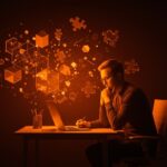 Fundador aplicando el método cartesiano para dividir y resolver problemas complejos con pensamiento crítico en el ecosistema startup.