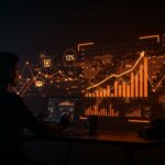 Impacto de la deuda pública de Estados Unidos al 123% del PIB en startups y financiamiento, con visualización de datos financieros y emprendedores.