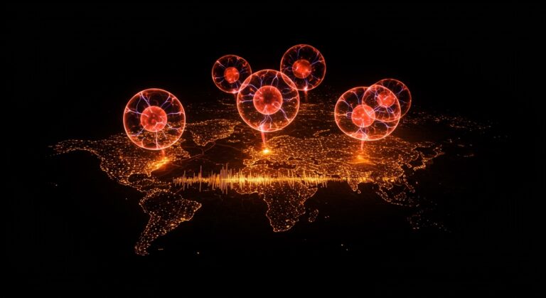 Burbuja de plasma degradando señales GPS sobre Tenerife, riesgo para telecomunicaciones y geolocalización en startups.