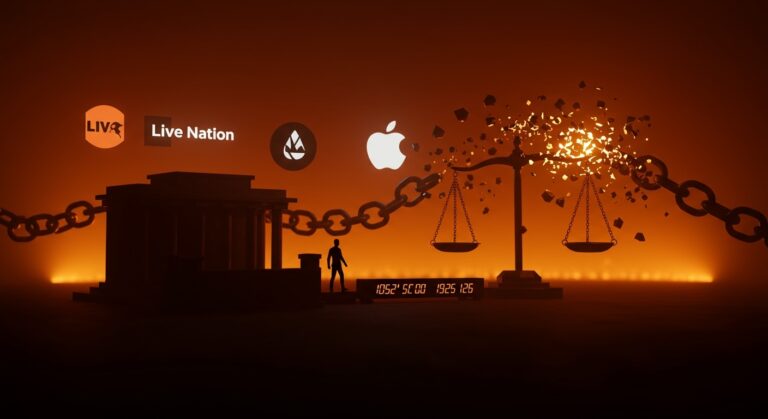 DOJ pierde equipo antimonopolio tras acuerdo con Live Nation impactando Apple, Google y regulación en el ecosistema startup tech 2026.