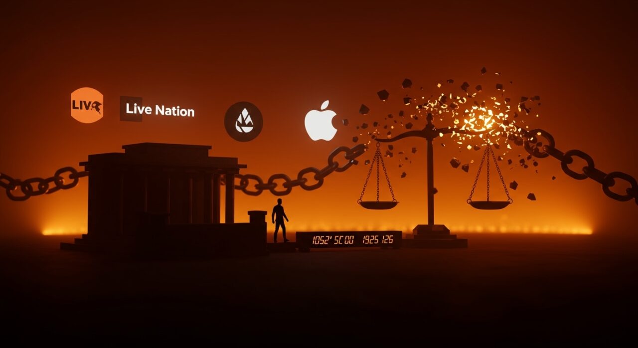 DOJ pierde equipo antimonopolio tras acuerdo con Live Nation impactando Apple, Google y regulación en el ecosistema startup tech 2026.