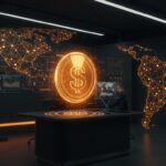 Dólar digital tokenizado con JPM Coin en bancos argentinos, representando la innovación fintech y tokenización bancaria en LATAM.