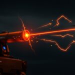 Sistema láser DragonFire del Reino Unido derribando drones a alta velocidad con tecnología de defensa aérea innovadora y bajo costo.