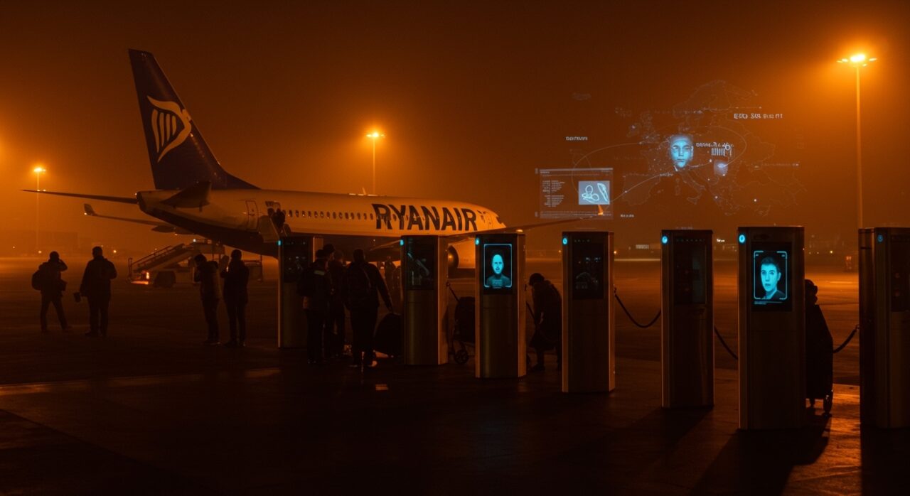 Impacto del sistema biométrico EES en Ryanair y travel tech en Europa con control fronterizo digital.