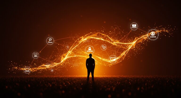 Fundador liderando el cambio hacia una web abierta y resiliente en el ecosistema tecnológico de startups.