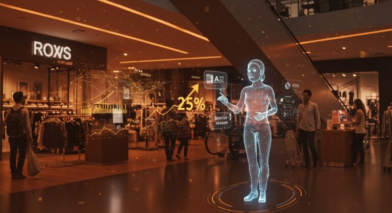Asistente IA conversacional en centros comerciales mejorando la experiencia de usuario y aumentando ventas en retail tech.