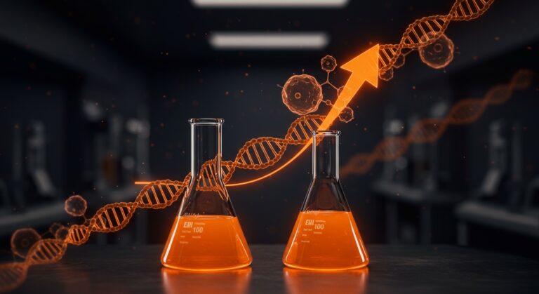 Adquisición de Kelonia Therapeutics por Eli Lilly visualizada con elementos de terapia génica y crecimiento en biotech startups.