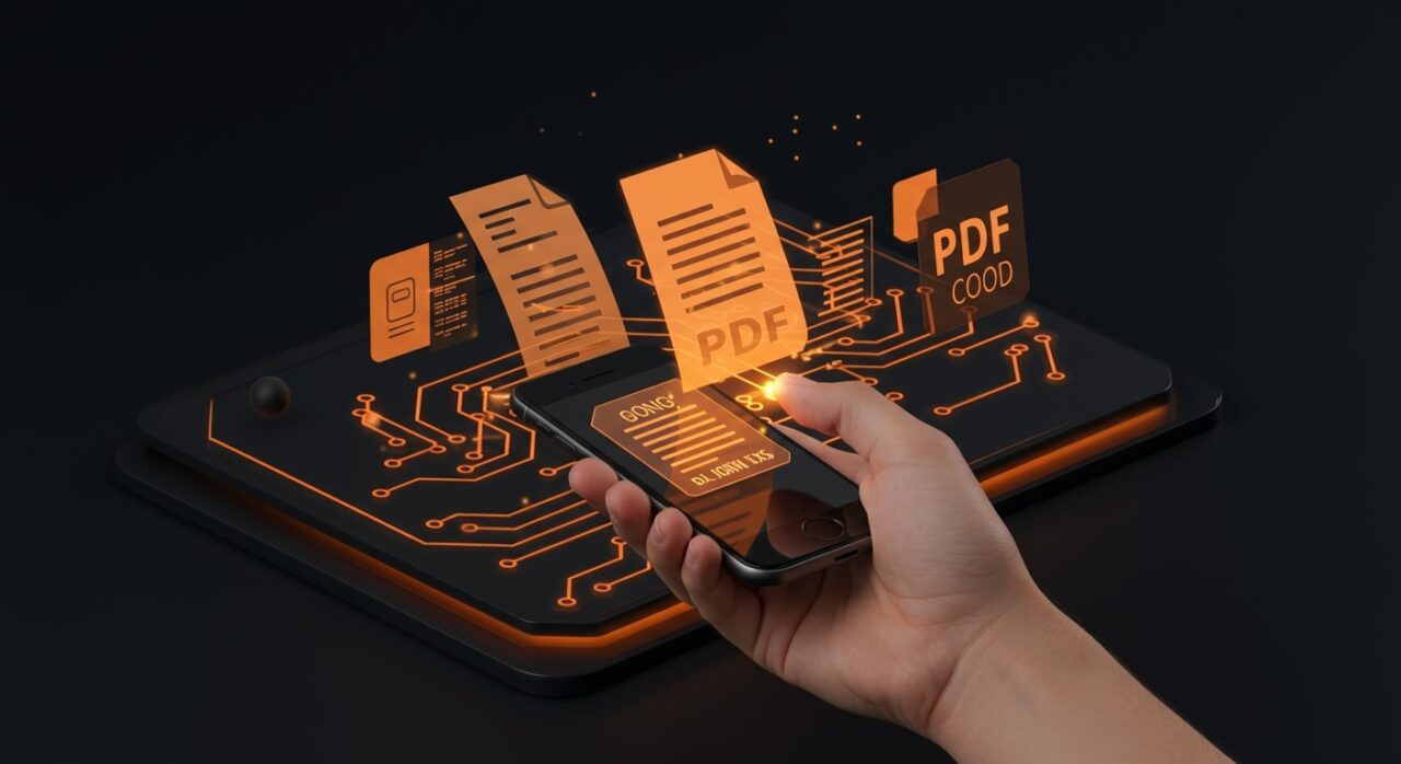Escaneo móvil sin apps con iPhone y Android para digitalizar documentos eficientemente, destacando herramientas nativas y automatización.
