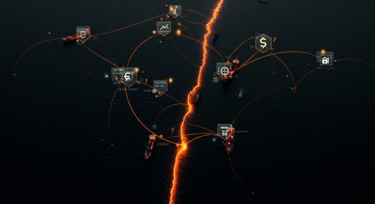 Estrecho de Hormuz abierto 2026 con impacto en el mercado energético y oportunidades fintech logísticas en un contexto geopolítico tenso.