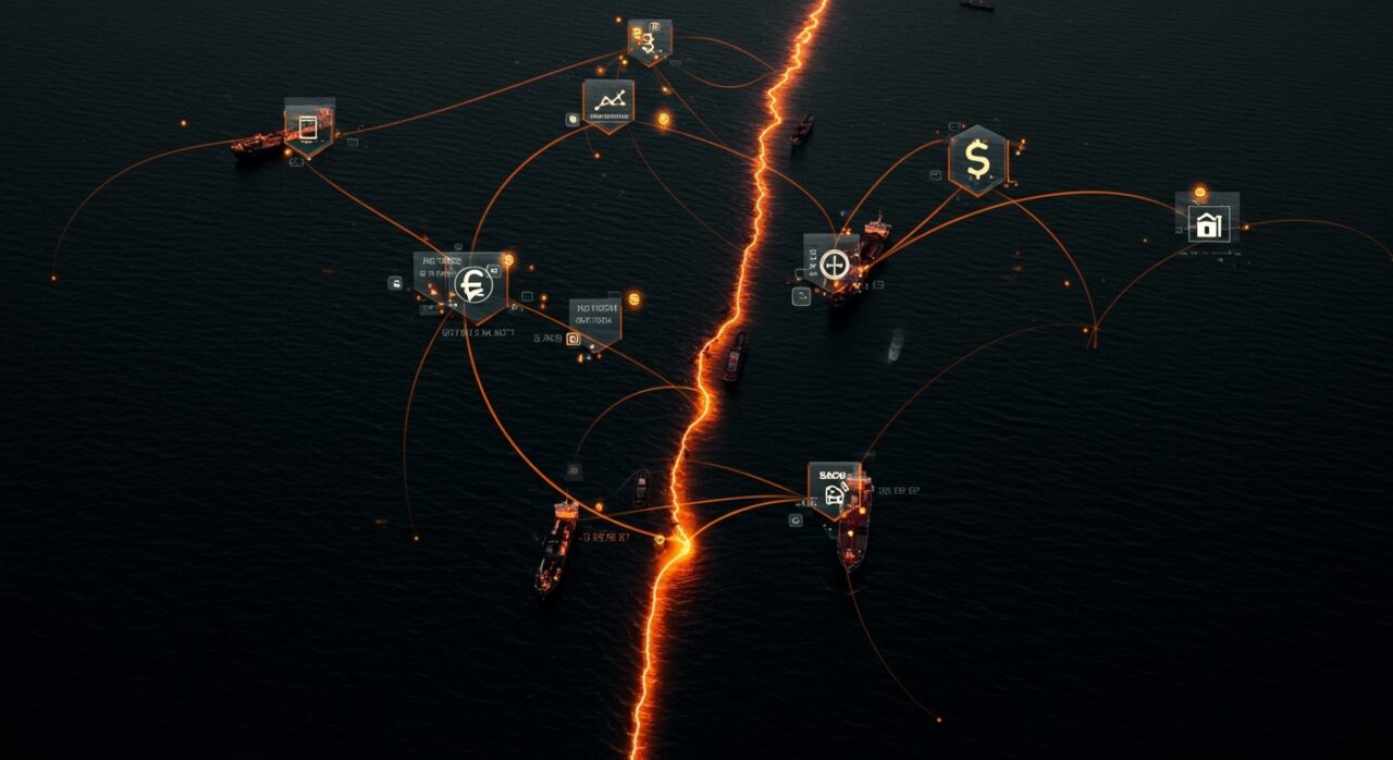 Estrecho de Hormuz abierto 2026 con impacto en el mercado energético y oportunidades fintech logísticas en un contexto geopolítico tenso.