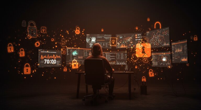 Representación visual del kit de phishing W3LL desmantelado por el FBI, mostrando la amenaza de phishing y bypass de autenticación multifactor en startups.