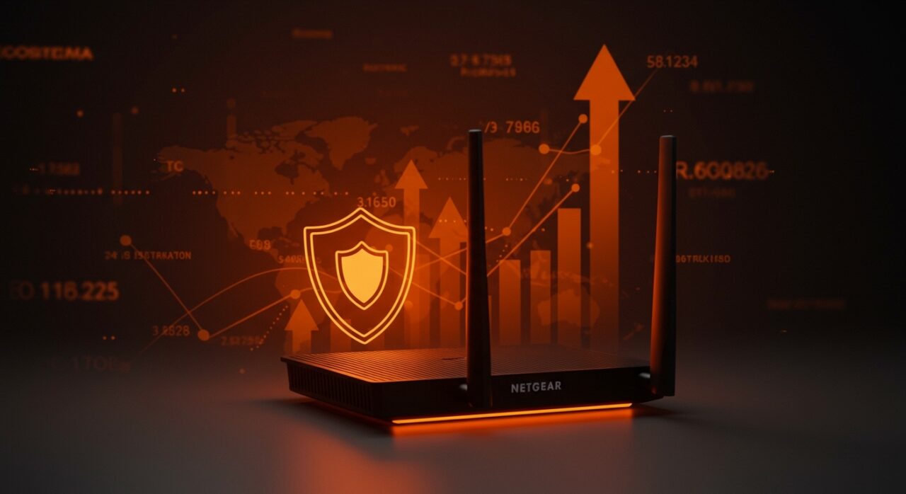 Router Netgear aprobado condicionalmente por la FCC, representando la regulación tecnológica y la seguridad nacional en EE.UU.